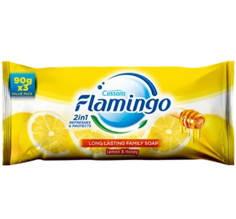 Flamingo Soap Lemon Extract 90 g 3 Pieces
